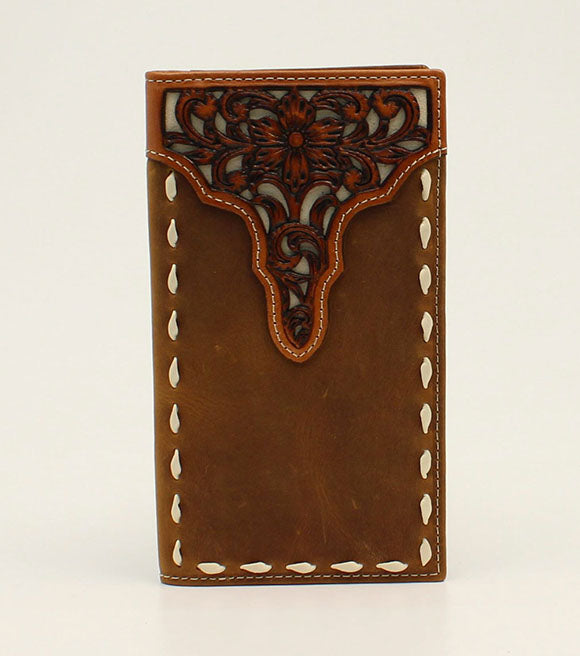 Ariat Floral Embossed Floral Tool Rodeo Checkbook/Wallet A3547144
