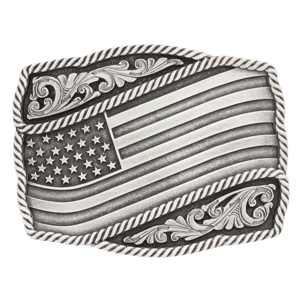 Classic Impressions Waving American Flag Attitude Buckle A590S