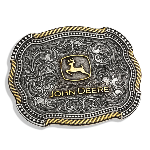 Montana Silversmiths John Deere Scalloped Duo Buckle A718JD