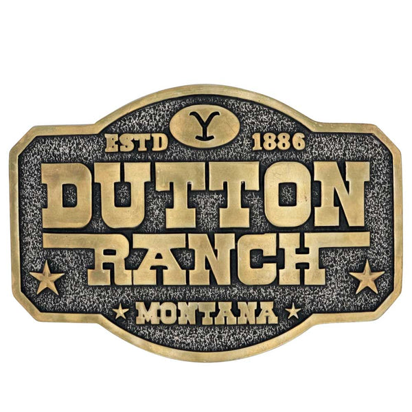 The Dutton Ranch Attitude Belt Buckle A910YEL