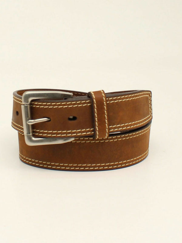 Ariat Men's Brown Double Stitched Belt A1037044