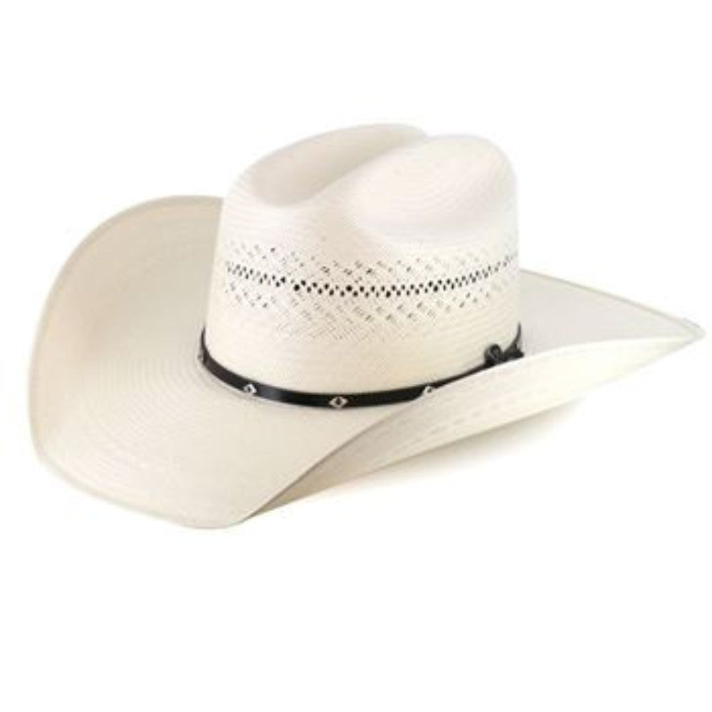 Ariat Men's 20X Cattleman Crease Double S Straw Cowboy Hat A73118