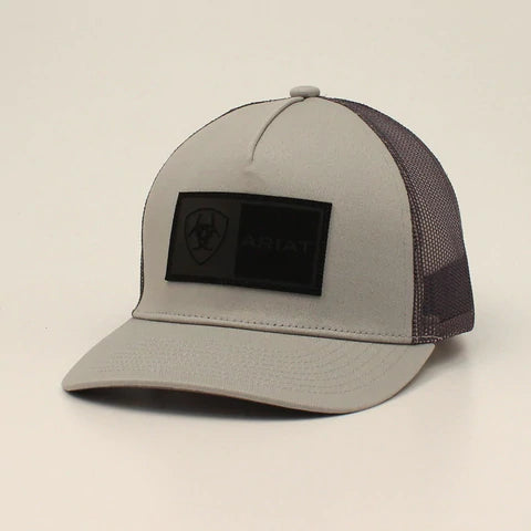 Ariat Rectangle Logo Patch Black/Grey A300050006