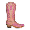 Corral Ladies Pink Overlay & Fluorescent Embroidery Boots C3970