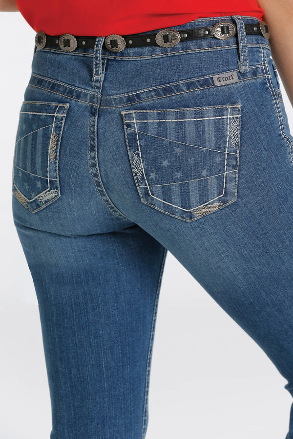 Ladies Cruel Denim Hannah Moderate Rise Jeans CB19754071