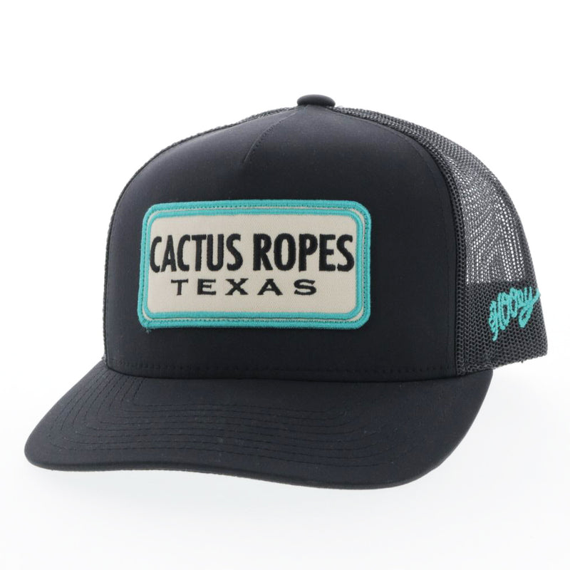 Hooey Cactus Ropes Black Ball Cap CR063