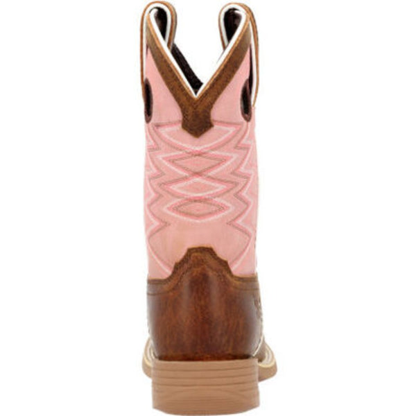 Durango Kids Western Dark Chestnut and Bubble Gum DBT0238C