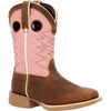 Durango Kids Western Dark Chestnut and Bubble Gum DBT0238C