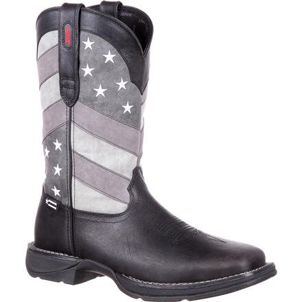 Durango Men's Faded Black Flag Western Boots DDB0125