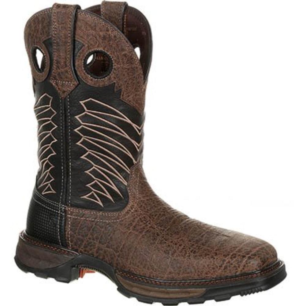 Durango Mens Maverick XP Steel Toe Embossed Waterproof Western Work Boot-DDB0176