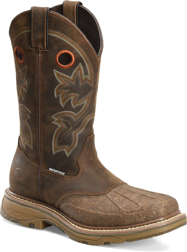 Double H Men's Carlos Composite Toe Waterproof Wide Square Roper Work Boots DH5149