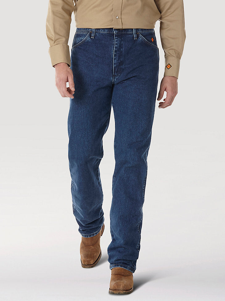 Wrangler Men's Flame Resistant Original Fit jean Stonewash FR13MMS