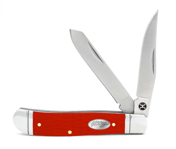 HOOEY "RED JIG BONE TRAPPER" KNIFE, LARGE HK126