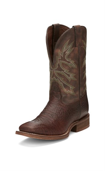 Nocona Men's Henry Brown/Green Square Toe Boot HR5571