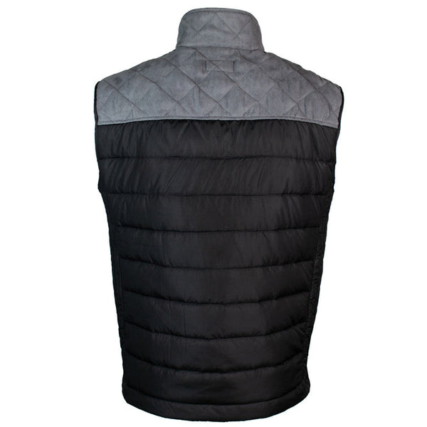 Hooey Men's Packable Vest Black/Charcoal HV097BKCH