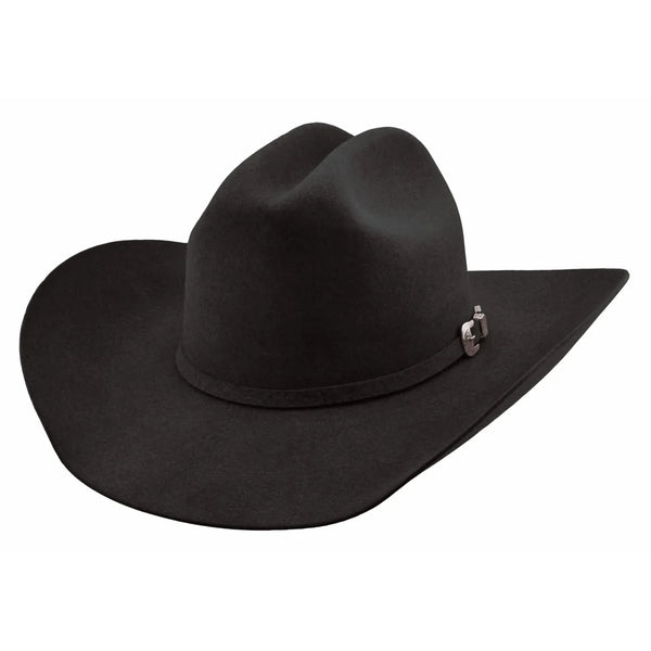 Justin Men's Bent Rail 6X Dylan Black Felt Cowboy Hat JF0657DYLA-BLK