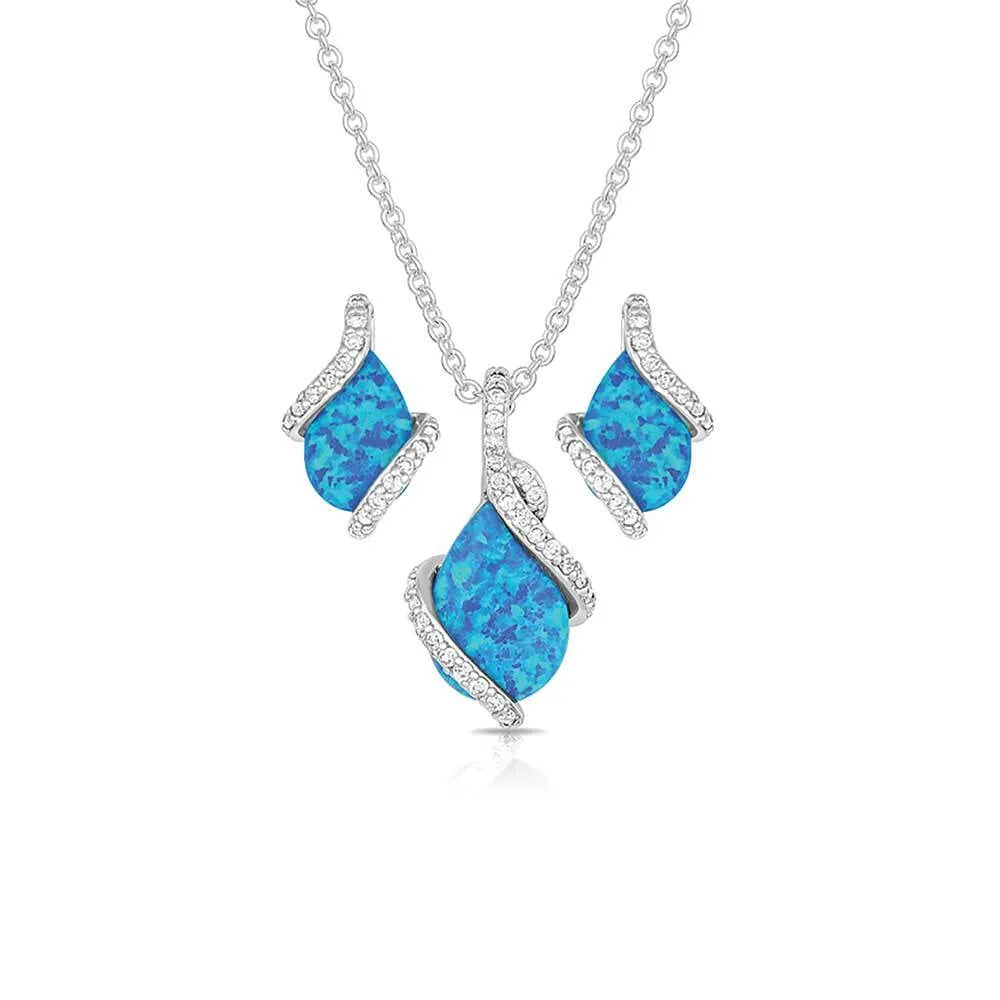 Montana Silversmiths River Lights Twin Paths Jewelry Set-JS2725