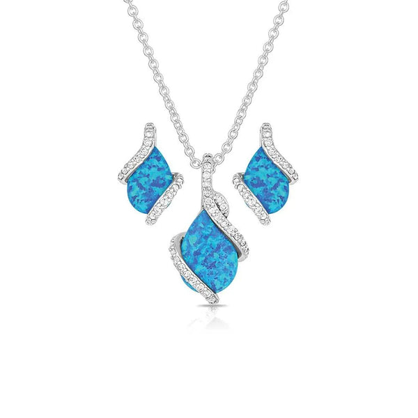 Montana Silversmiths River Lights Twin Paths Jewelry Set-JS2725