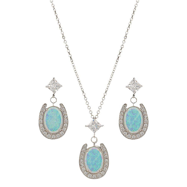 Montana Silversmiths River Lights Pond of Luck in the Evening Sky Jewelry Set JS2752
