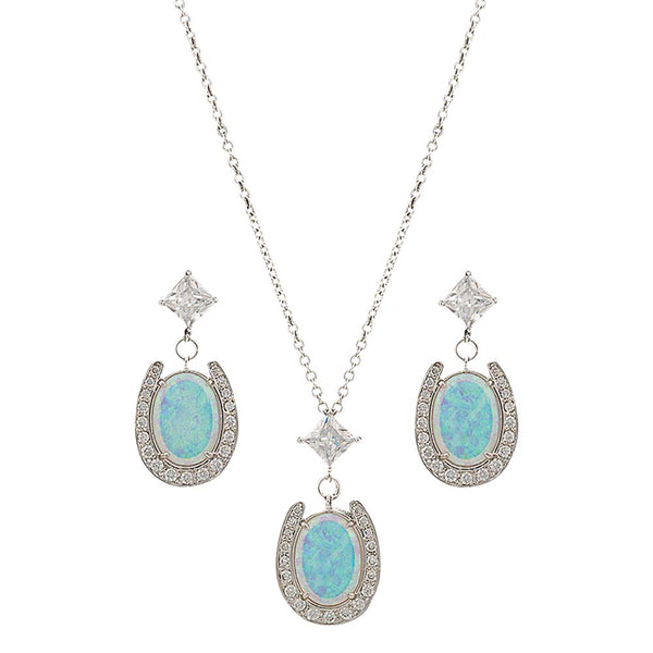 Montana Silversmiths River Lights Pond of Luck in the Evening Sky Jewelry Set JS2752