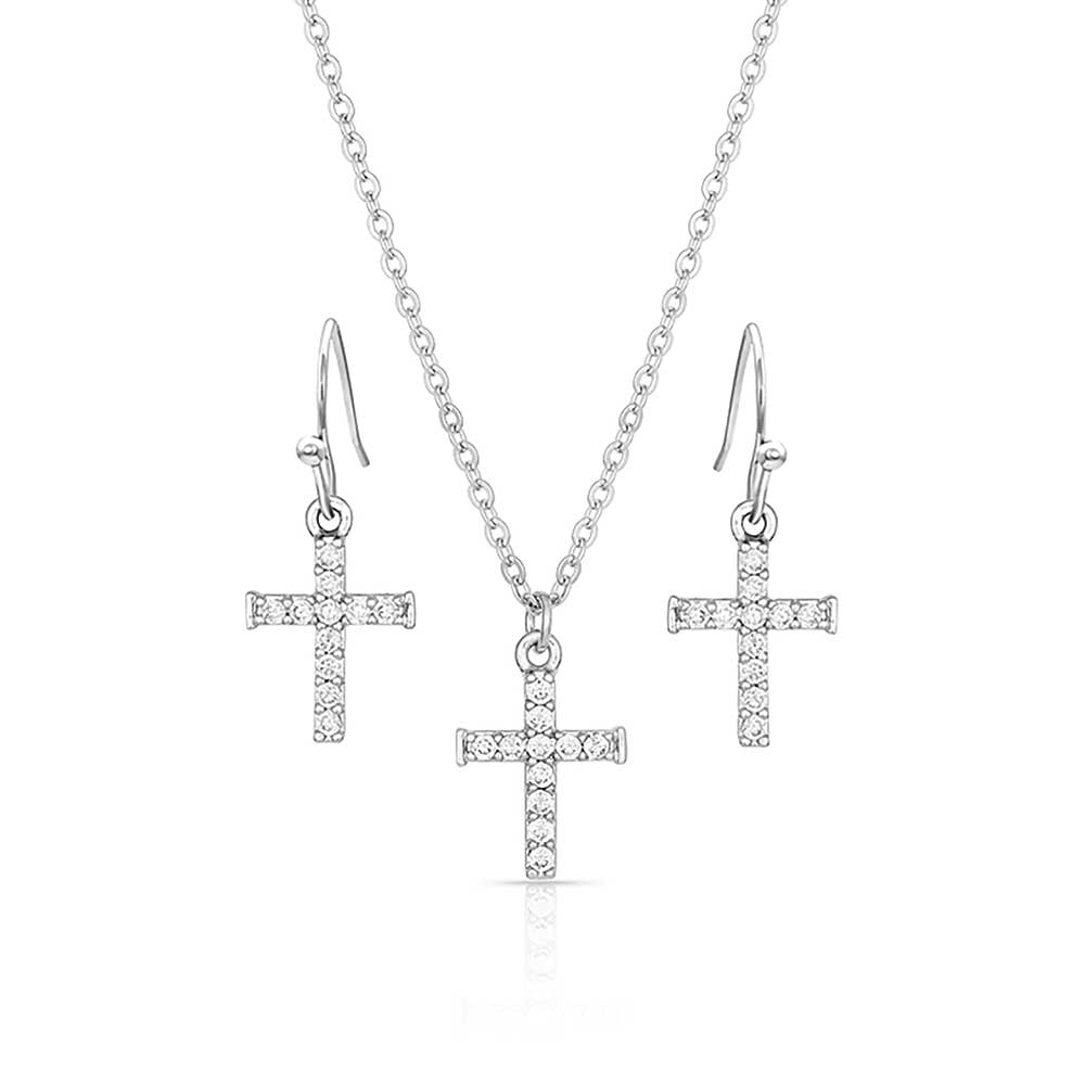 Montana Silversmith Unwavering Cross Jewelry Set JS4543