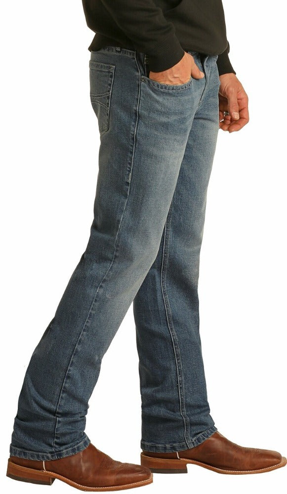 HOOEY SLIM FIT STRETCH STRAIGHT BOOTCUT JEANS #M1R1807