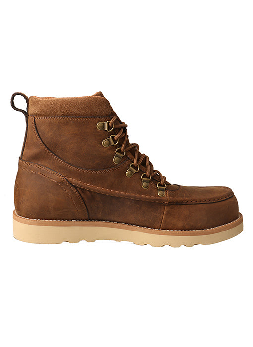 Twisted X Men's Distressed Saddle Waterproof Safety Toe Casual Shoe MCAAW01