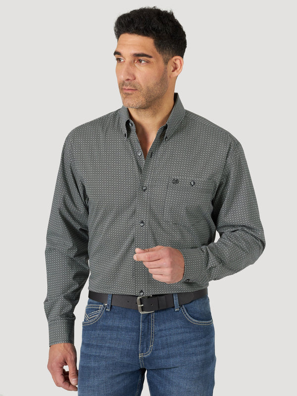 Wrangler Men's Classics Long Sleeve Shirt Black MG2036X