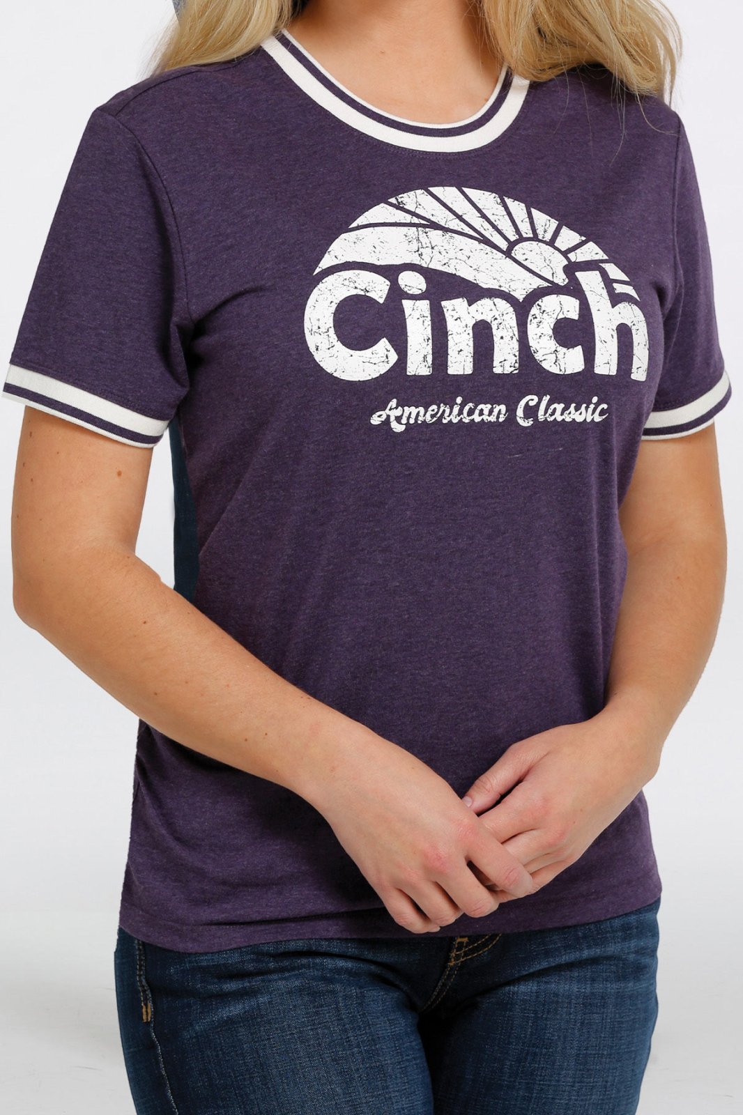 Cinch American Classic Ladie's Tshirt- Purple MSK7890002PUR