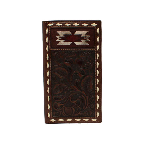 Nocona Men's Tooled laved Rodeo Wallet N500038002