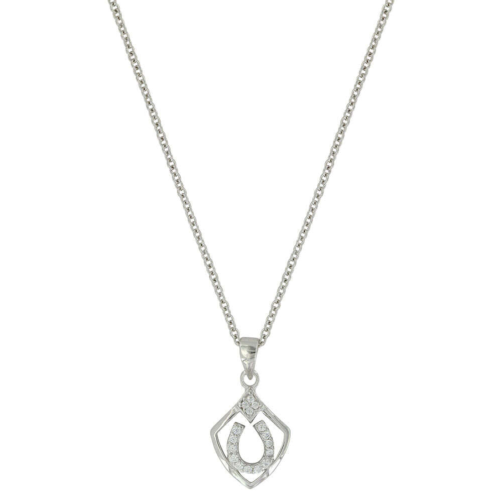 Montana Silversmiths Shielded in Horseshoes Necklace