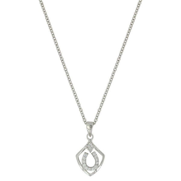 Montana Silversmiths Shielded in Horseshoes Necklace