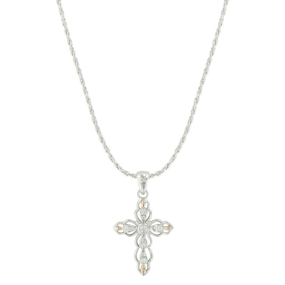 Montana Silversmith Against the Light Cross Necklace NC3978RG
