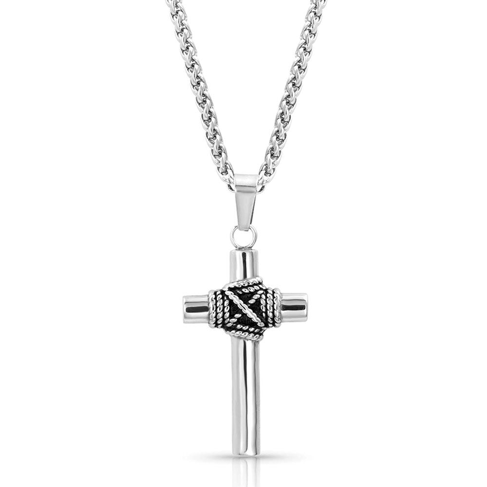 Rope Wrapped Cross Necklace NC4332