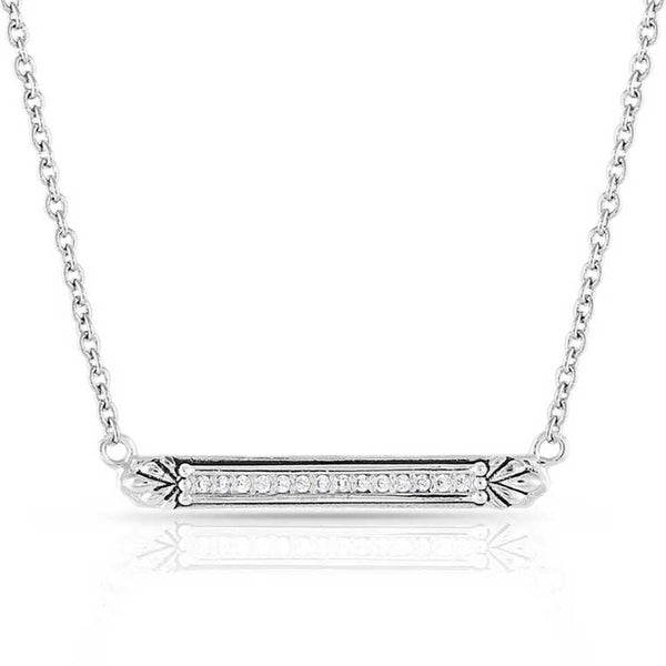 Montana Silversmith Setting the Crystal Bar Necklace NC5171