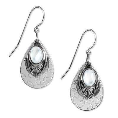 Silver Forest SIlver Teardrop Earrings NE-1164
