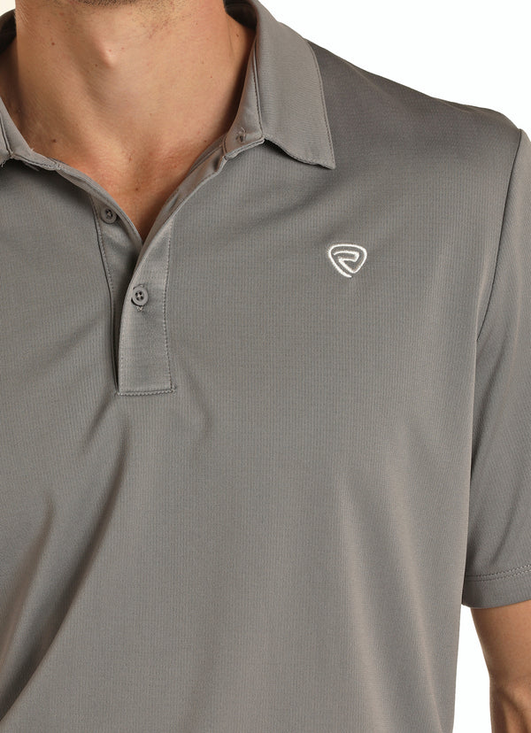 Men's Rock & Roll Denim Grey Polo Shirt P9P8016