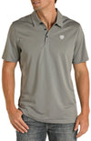 Men's Rock & Roll Denim Grey Polo Shirt P9P8016