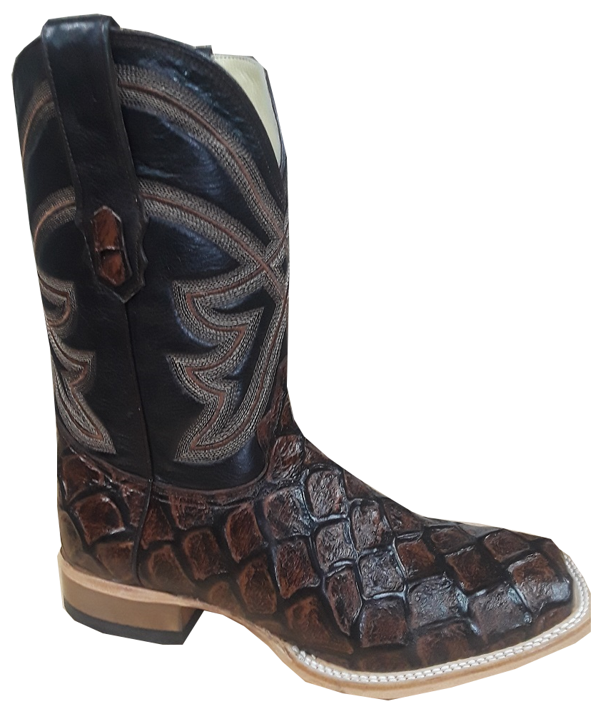 Men's Cowtown Imitation Pescado (Fish Print) #Q158