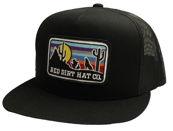 Red Dirt Hat Coyote Black/Black Ball Cap RDHC-135
