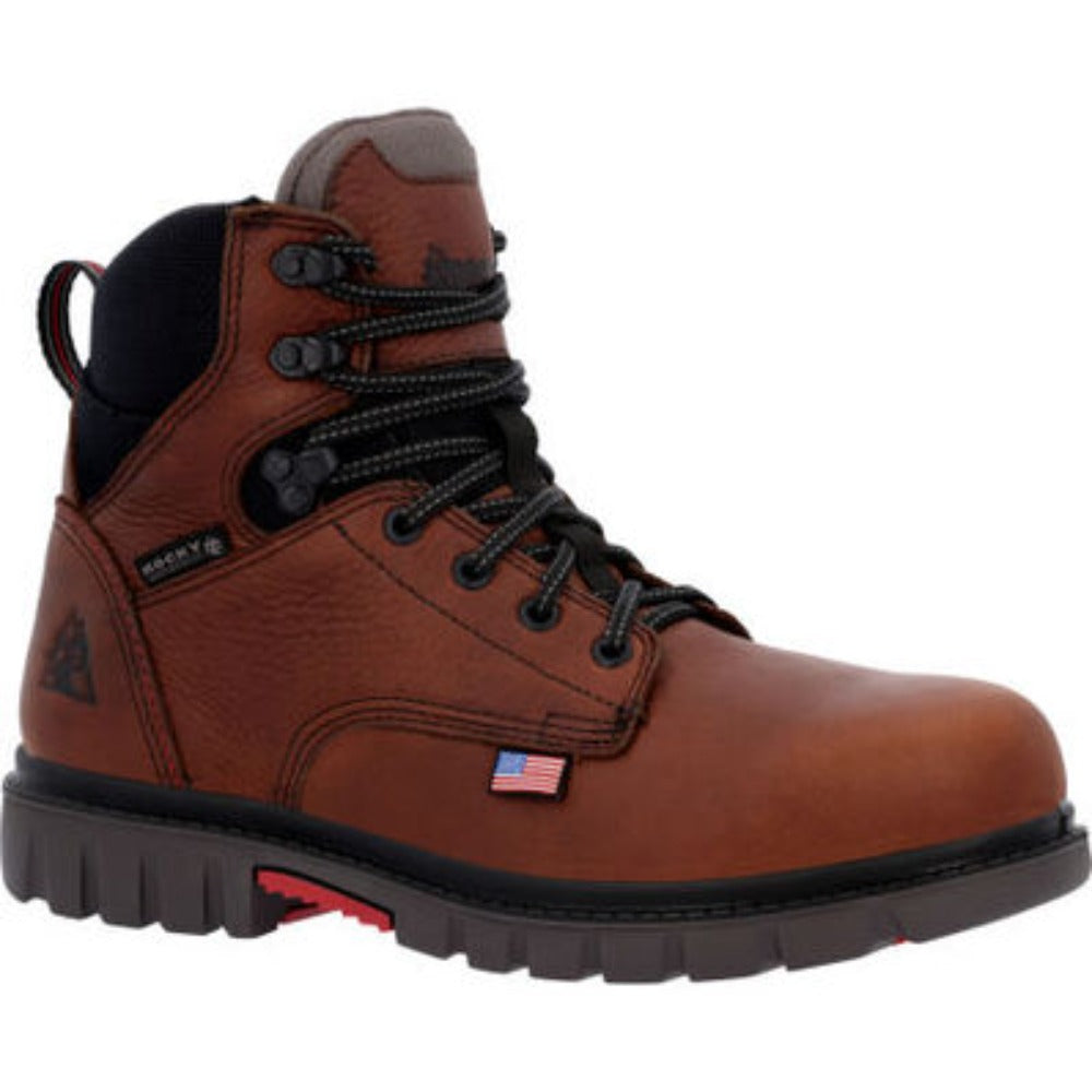 Work Boot With Rocking Bottom Rocky Men's Waterproof Composite Toe Work Boots RKK0401