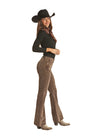 Ladies Rock & Roll Denim Corduroy High Rise Trouser RRWD5HR0H2