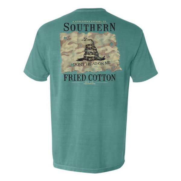 Southern Fried Cotton Don't Tread Camo Flag SFM11746
