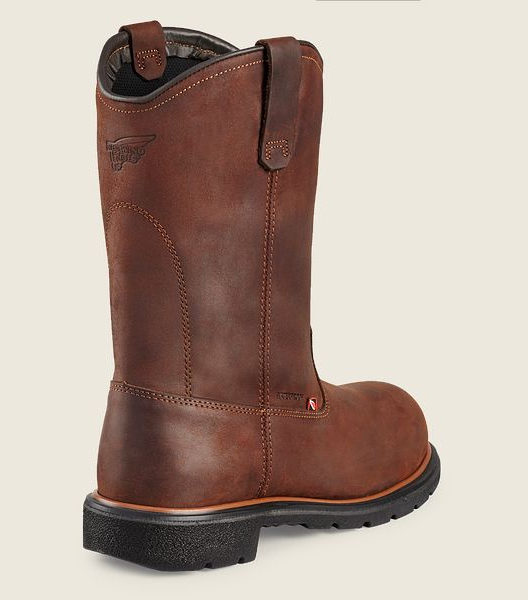 Red wing steel toe slip on sales