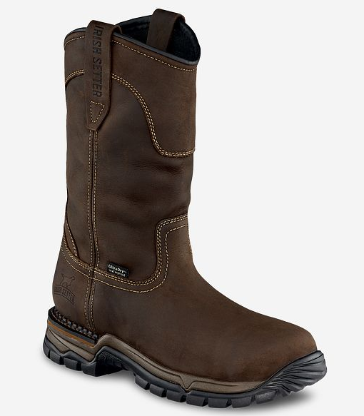 Men's Irish Setter Two Harbors 11-inch Waterproof Leather Safety Toe Pull-On Boot  83906