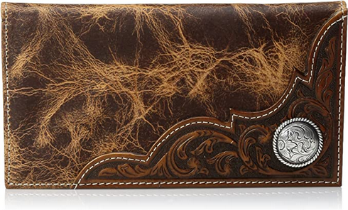 Men's Ariat Distressed Corner Over Circle Rodeo Wallet A3532208