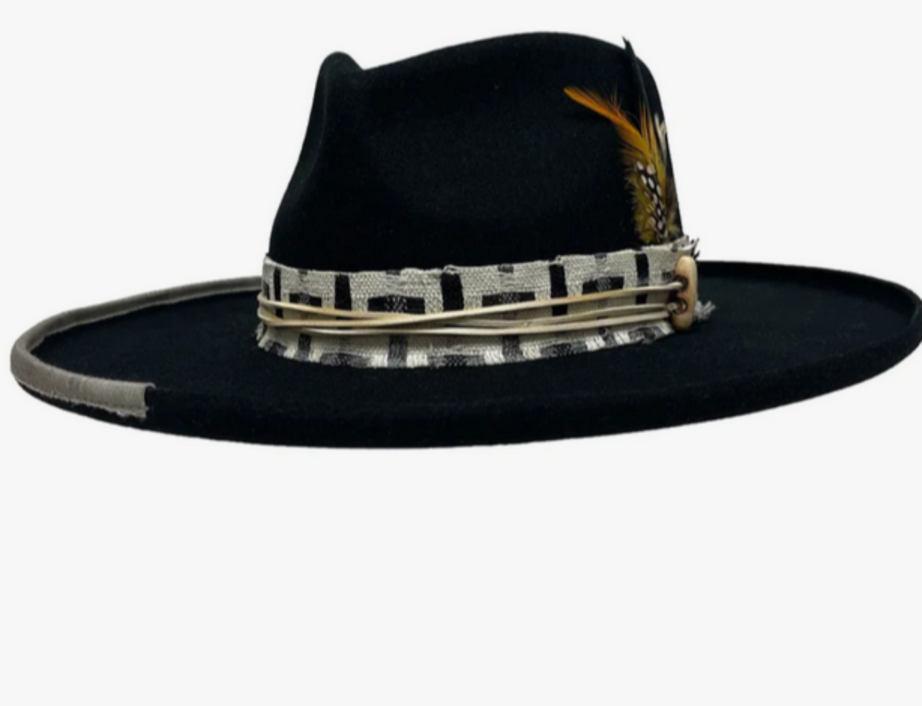 American Hat Makers LOUNGE - PENCIL RIM FELT FEDORA HAT