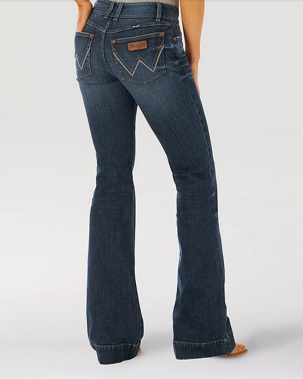 Wrangler Ladies Retro Mae Trouser Jean Mid Rise Shelby 112317172