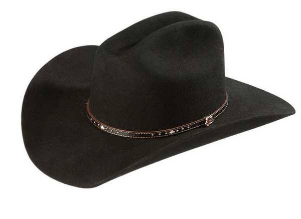 Justin Men's 2X Black Hills Wool Cowboy Hat Black