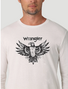Wrangler Men's Long Sleeve Eagle in Flight Graphic T-Shirt 112319284